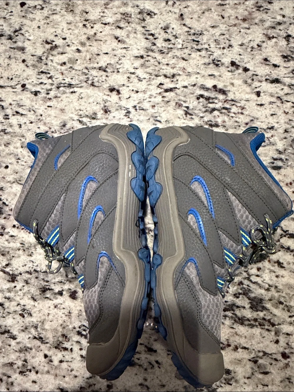 Merrell Kids Unisex Gray and Blue Hiking Sneakers